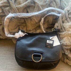 Black Leather Crossbody Bag